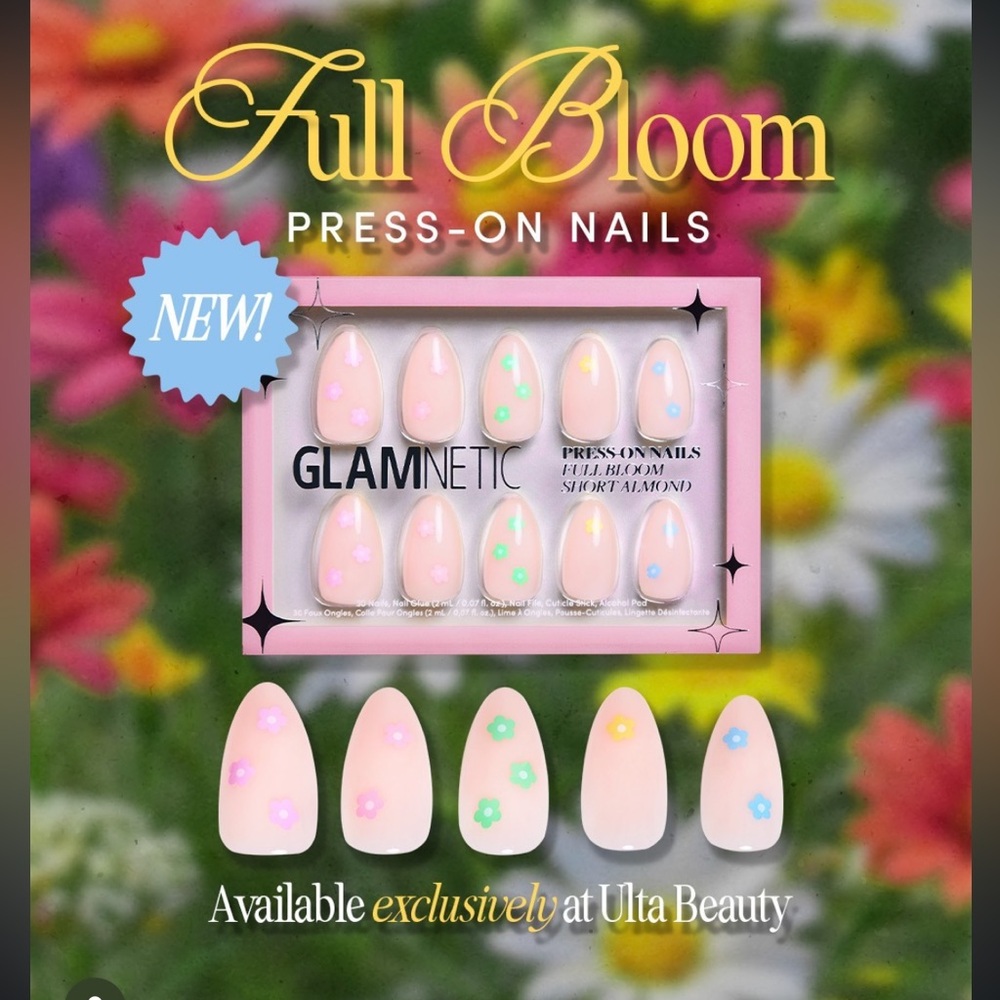 Full bloom Almond Shape Press On Nails